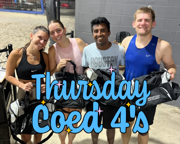 THURSDAY Coed 4's - 6 Weeks