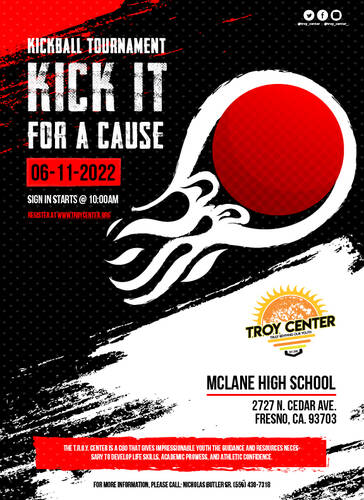 T.R.O.Y. Center’s 3rd Annual Kick It For A Cause