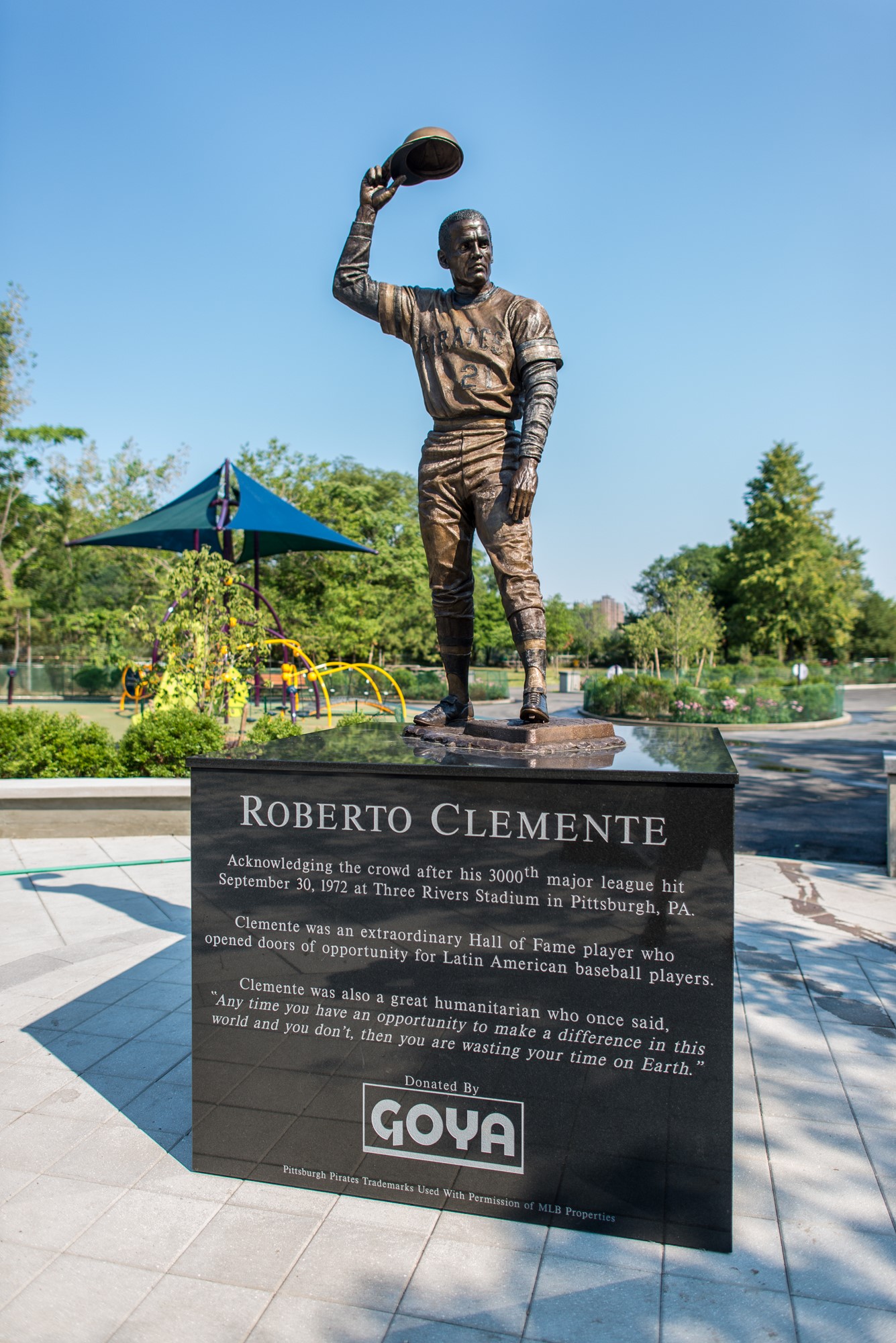 Roberto Clemente Park Map of Play