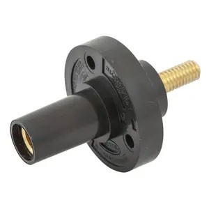 Panel Mount Mini 150A Stud Female, Black