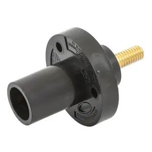 Panel Mount Mini 150A Stud Male, Black