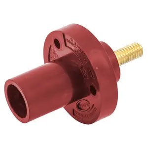 Panel Mount Mini 150A Stud Male, Red