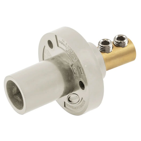 Panel Mount Mini 150A Male, White