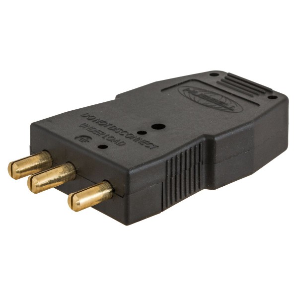 20A 125V Male Stage Pin, Black