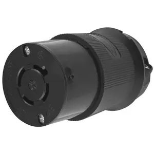 Twist-Lock® 20A 125/250V 3-Pole/4-Wire Female Connector, Black
