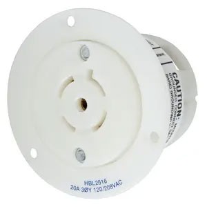 Twist-Lock® 20A 120/208V 4-Pole/5-Wire Flanged Inlet Female
