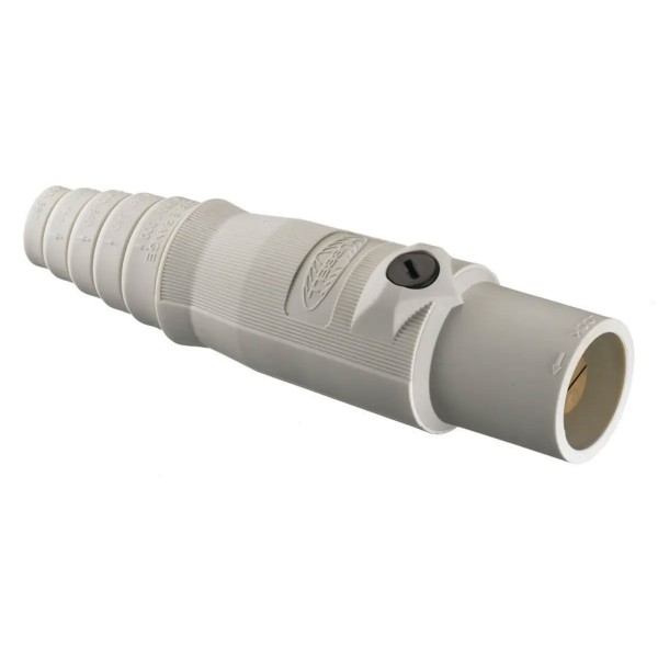 Cam #6 - 2/0 300A 600V Connector Male, White
