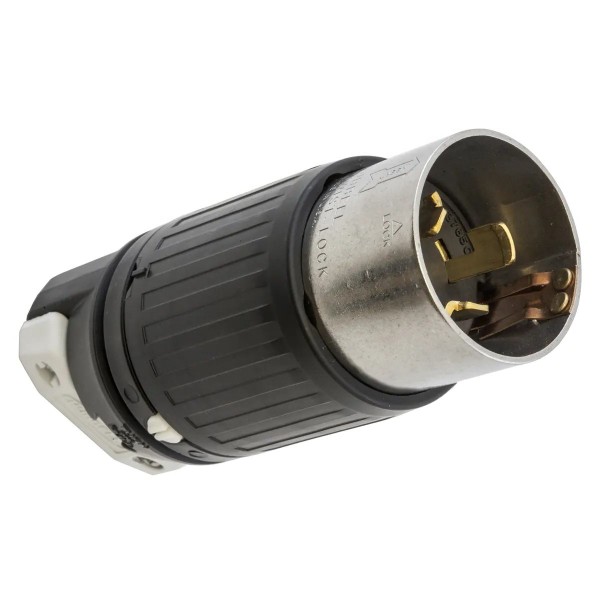 50A 250V DC/600V AC, 3pole 4wire, Male Plug