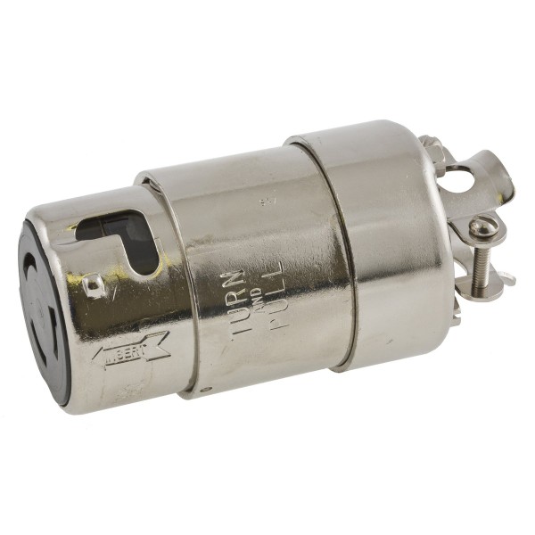 Marine Twistlock 50a 125/250v 3pole/4wire Stainless Female Connector