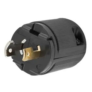 Midget Twist-Lock® ML-1P 15a 125v 2-Pole Male, Black