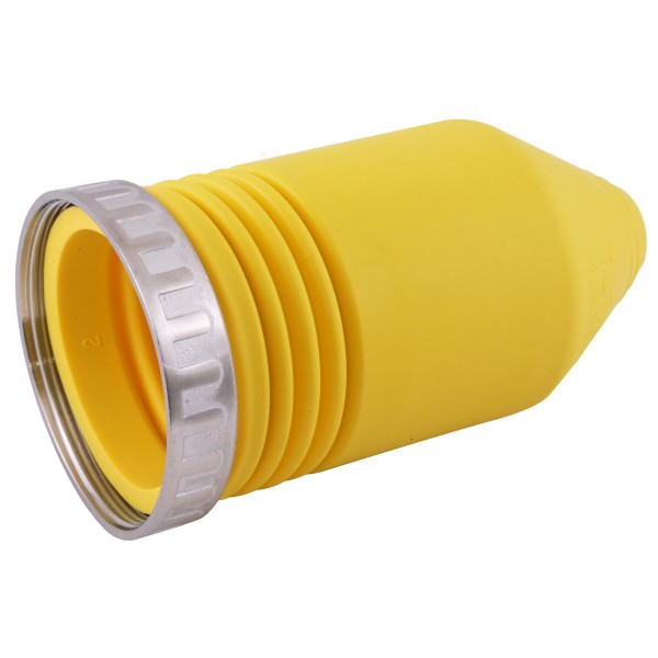 50amp Weather Boot with Locking Collar for Marine Connector bodies - Yellow