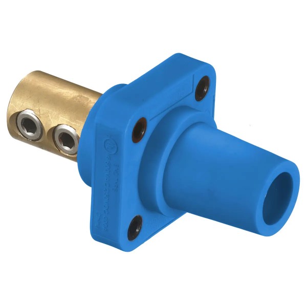Panel Mount Double Screw 2/0 - 4/0 300/400A 600V Female, Blue