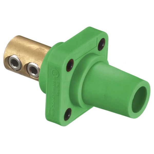 Panel Mount Double Screw 2/0 - 4/0 300/400A 600V Female, Green