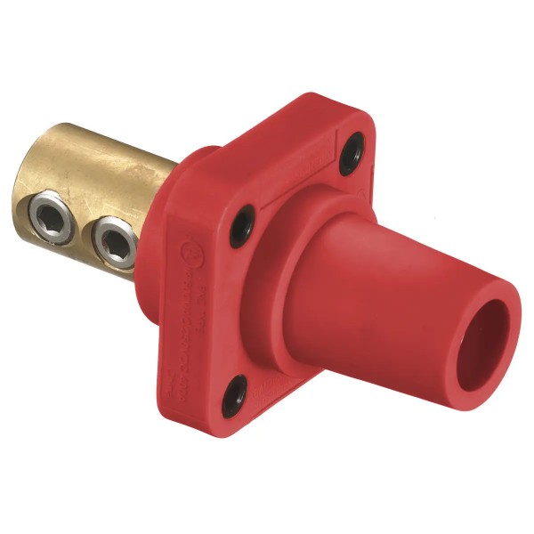 Panel Mount Double Screw 2/0 - 4/0 300/400A 600V Female, Red