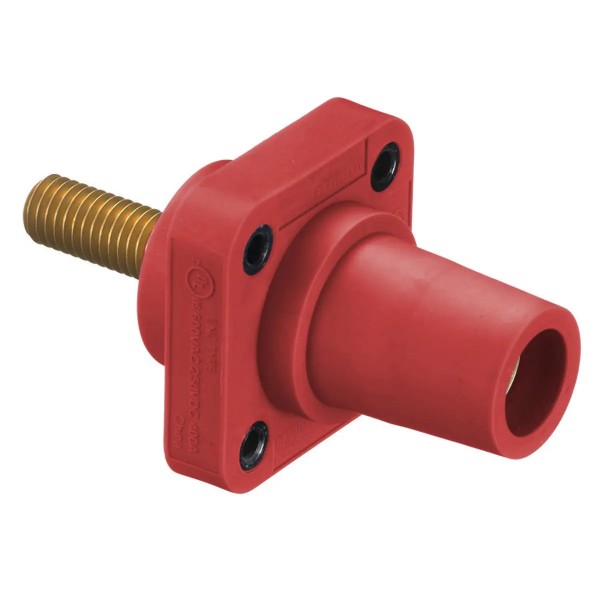 Panel Mount Stud 4/0 300/400A 600V Female, Red