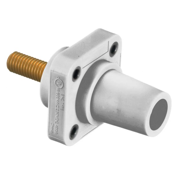 Panel Mount Stud 4/0 300/400A 600V Female, White