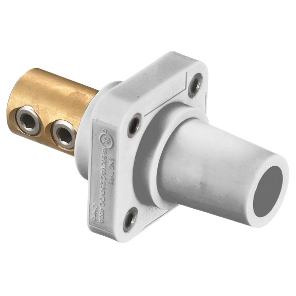 Panel Mount Double Screw 2/0 - 4/0 300/400A 600V Female, White