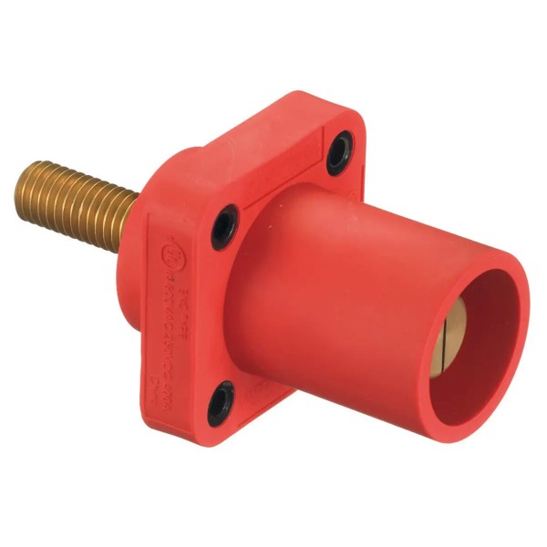 Panel Mount Stud 4/0 300/400A 600V Male, Red