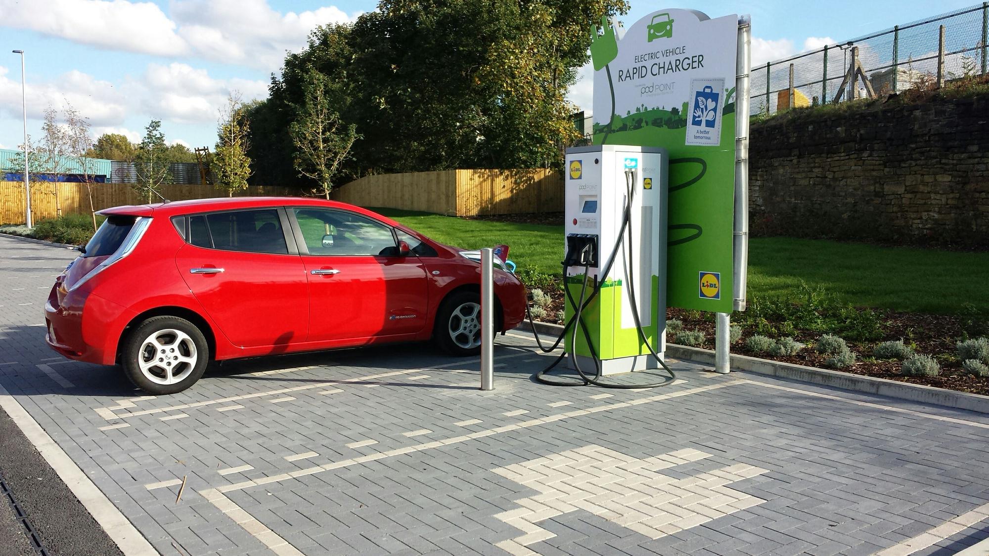 Lidl/Pod Point rapid charging RFID experiment Speak EV Electric