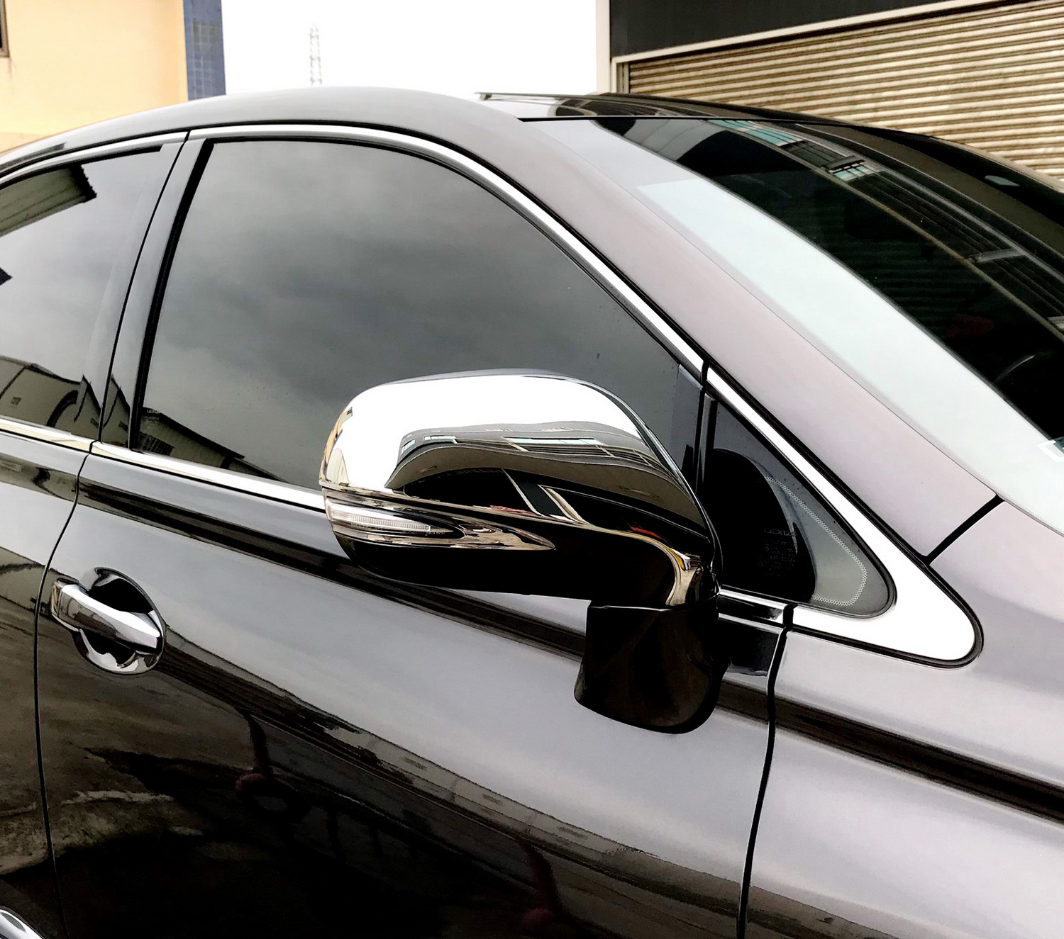 Turn Signal LED Chrome Mirror Covers Molding Trims For 2007