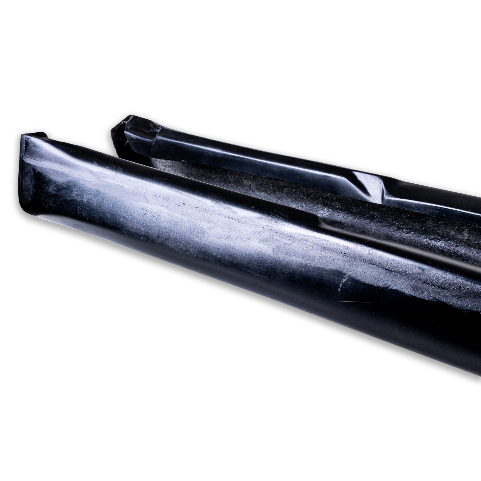 Painted Black(Custom OK) FRP Side Skirt Extension For BMW 02