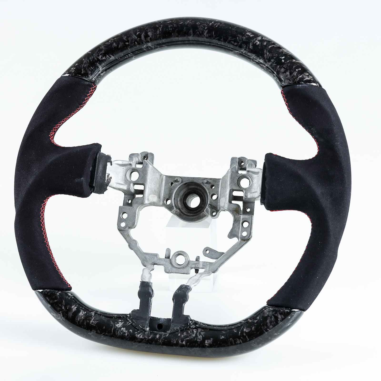 Carbon Fiber Suede Steering Wheel For Toyota GT86 Subaru BRZ
