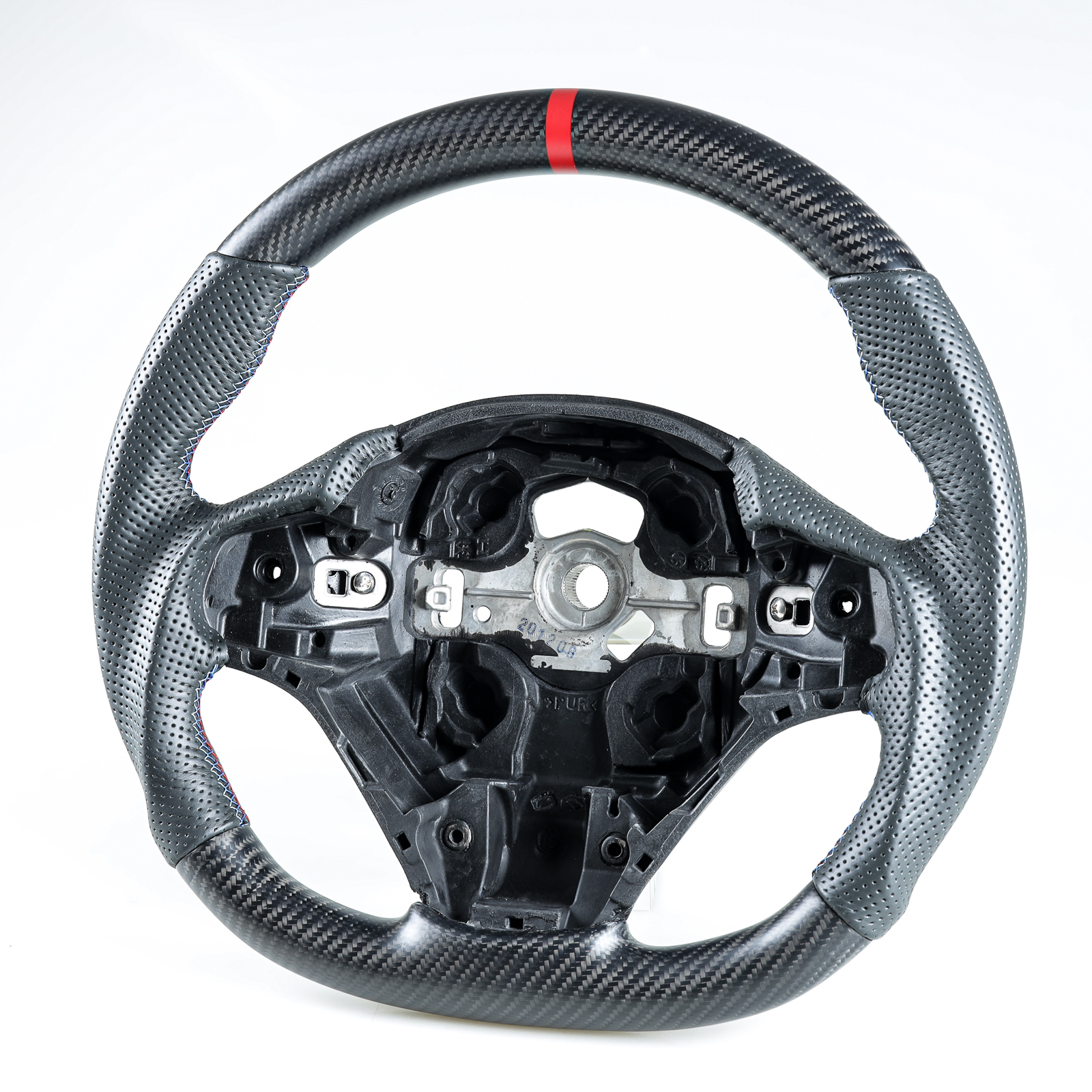 Matte Carbon Leather Red Steering Wheel For BMW F30 F31 F20 F21 F22 F23