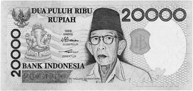 1998 Indonesia 20,000 Rupiah values and price guide