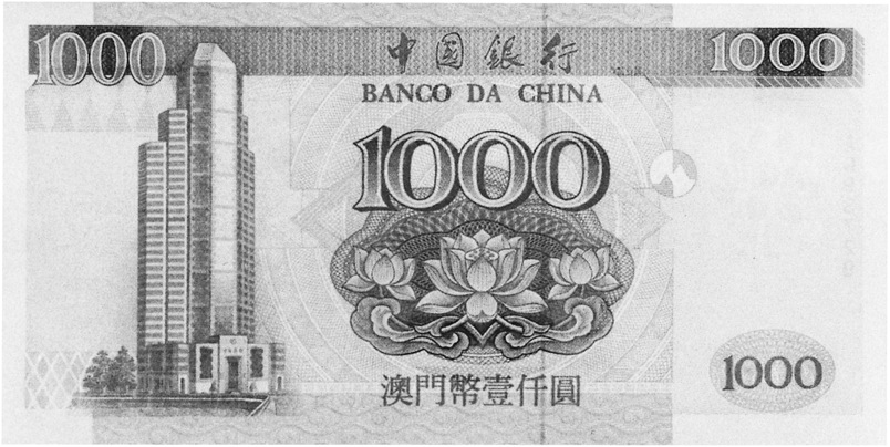 1995 China - Macau SAR 1000 Patacas values and price guide