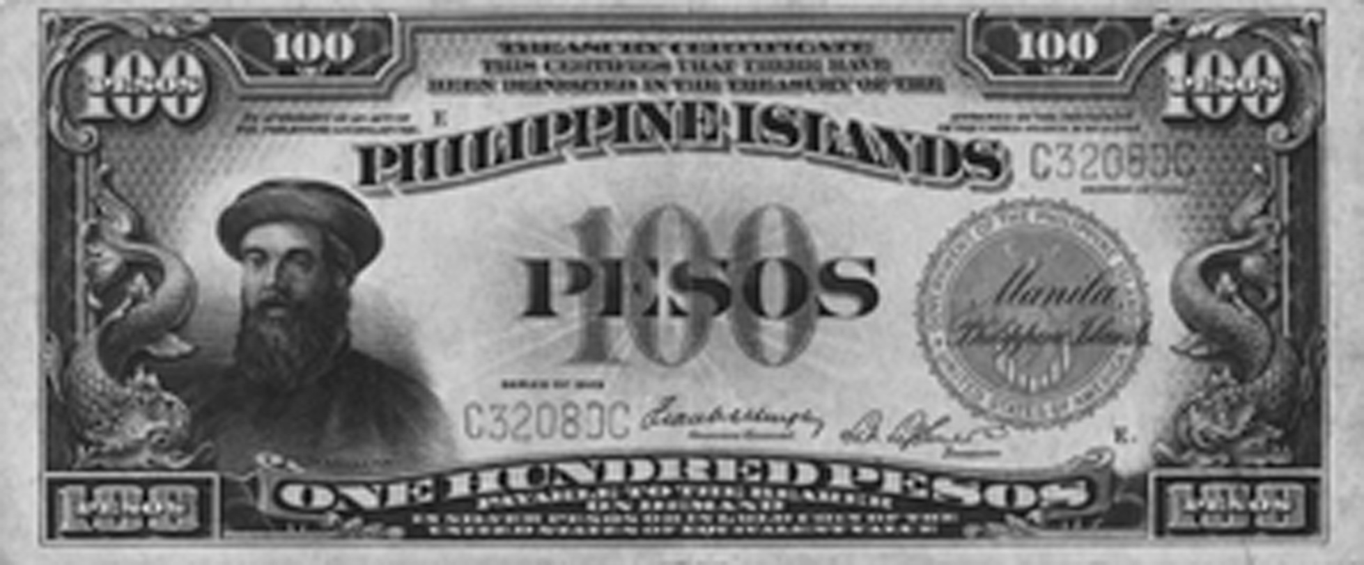 1929 Philippines 100 Pesos values and price guide