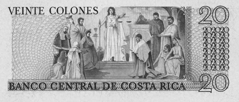 1983 Costa Rica 20 Colones values and price guide