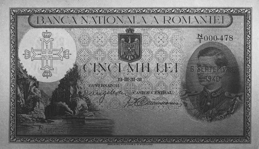 お買い得❗️速報オークション結果❗️1940年 ルーマニア 5000レイ