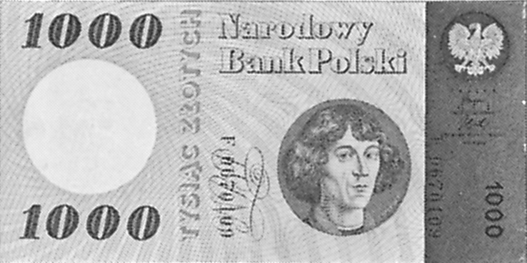 1962-1965 Poland 1000 Zlotych values and price guide