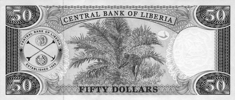 2003. Liberia 50 Dollars values and price guide