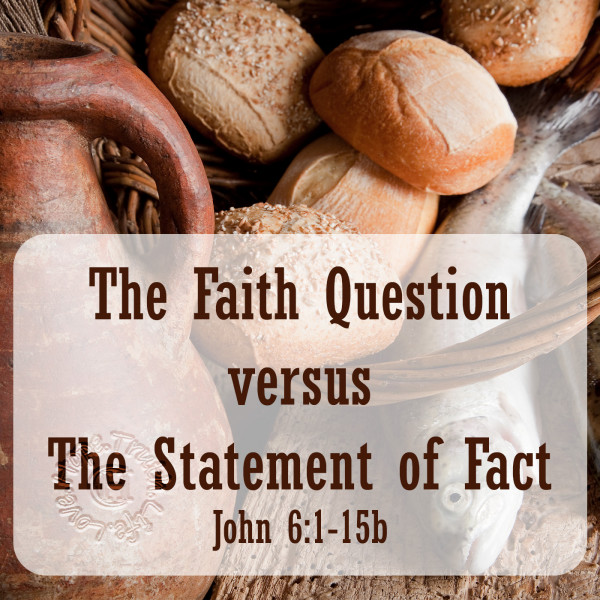 The Faith Question versus The Statement of Fact