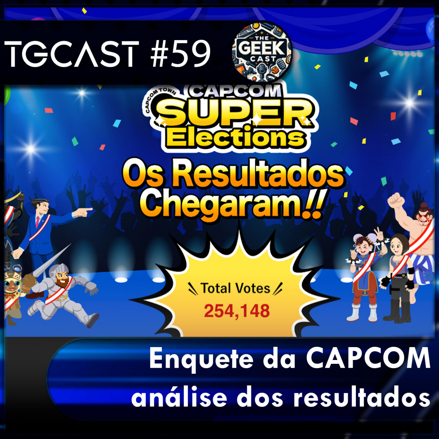 The Geek Cast #59 Enquete da Capcom, público mandou o recado #TGCast episode artwork