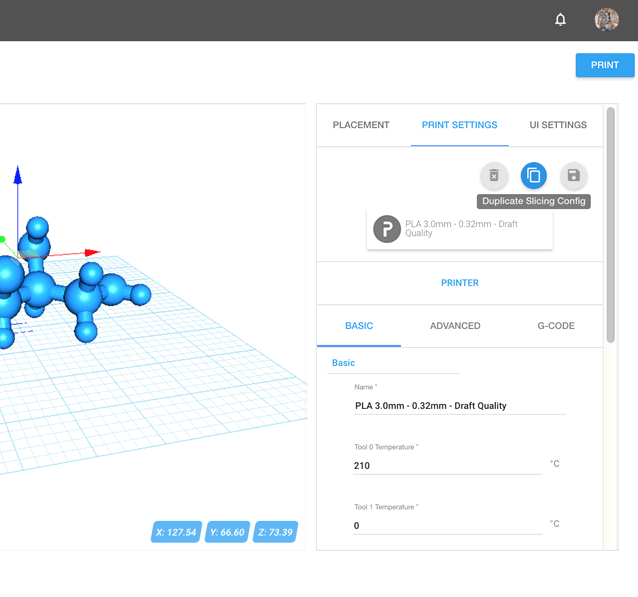 Duplicate the config