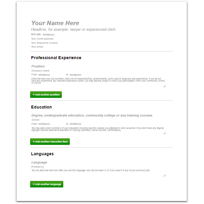 resume template free online pdf cv builder angellist