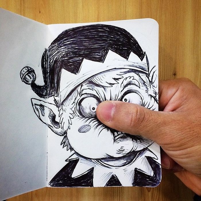 Funny-Drawing-Character-Fighting-His-Maker11__700 | Pondly