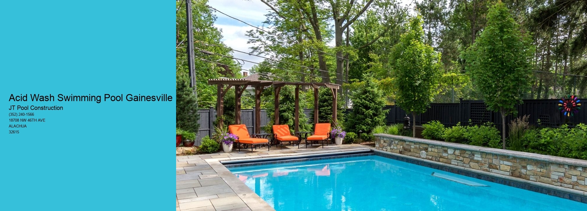 Acid Wash Swimming Pool Gainesville