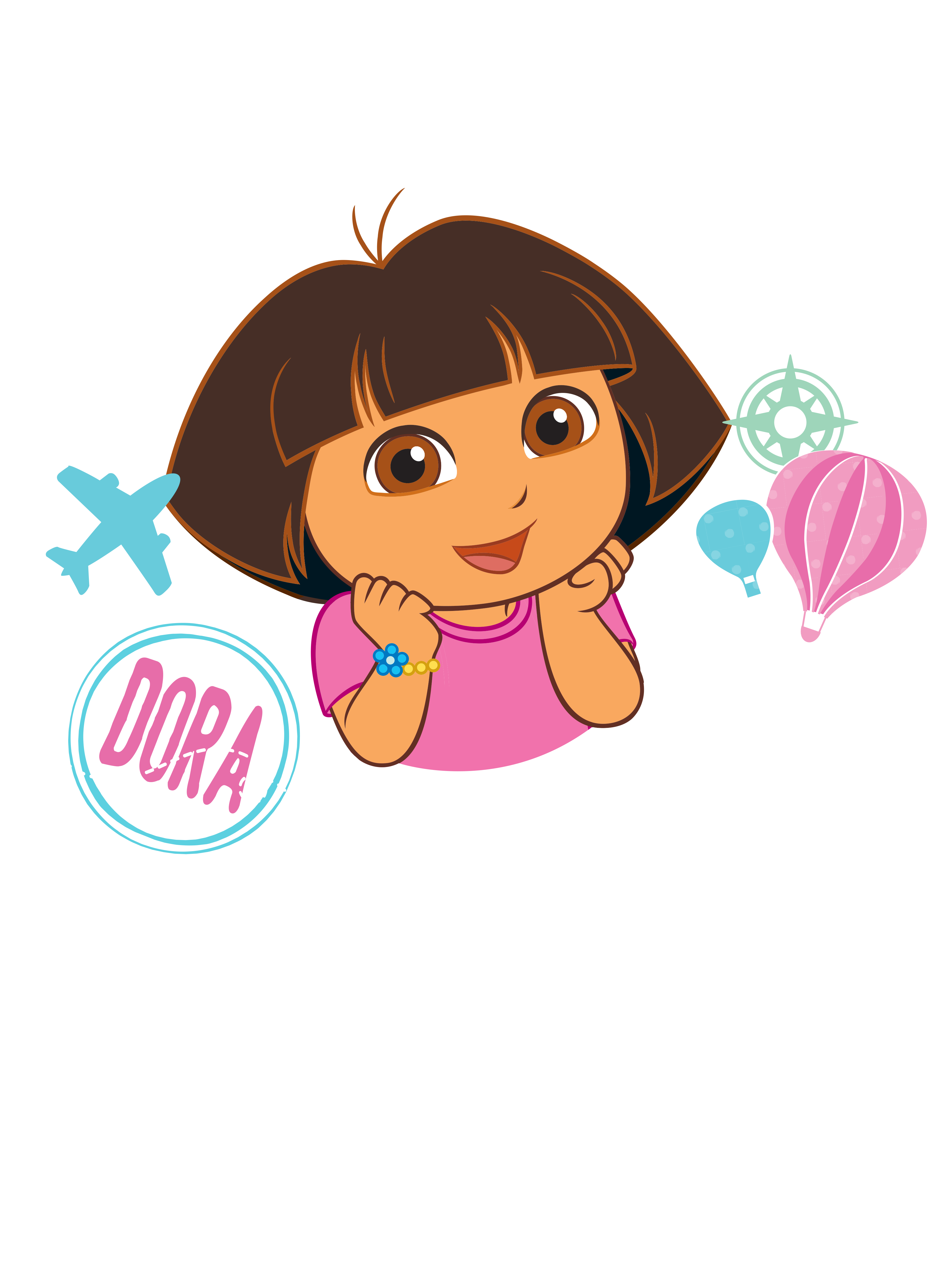 NICKELODEON DORA THE Explorer Let s Go Explore Toddler Pullover Fleece 