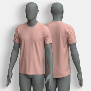 Men's Printed Color Block Tee