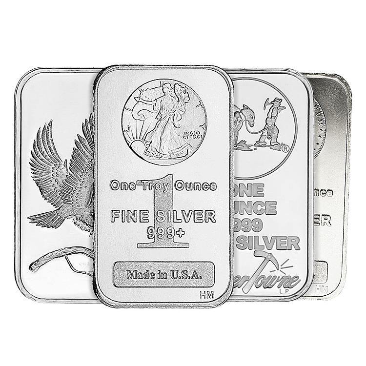 1 oz Silver Bar - Various Mints - GoldSilver