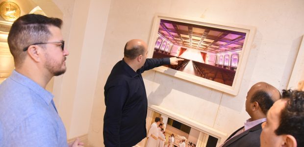 Sobre a visita no Templo, o cantor ficou visivelmente maravilhado