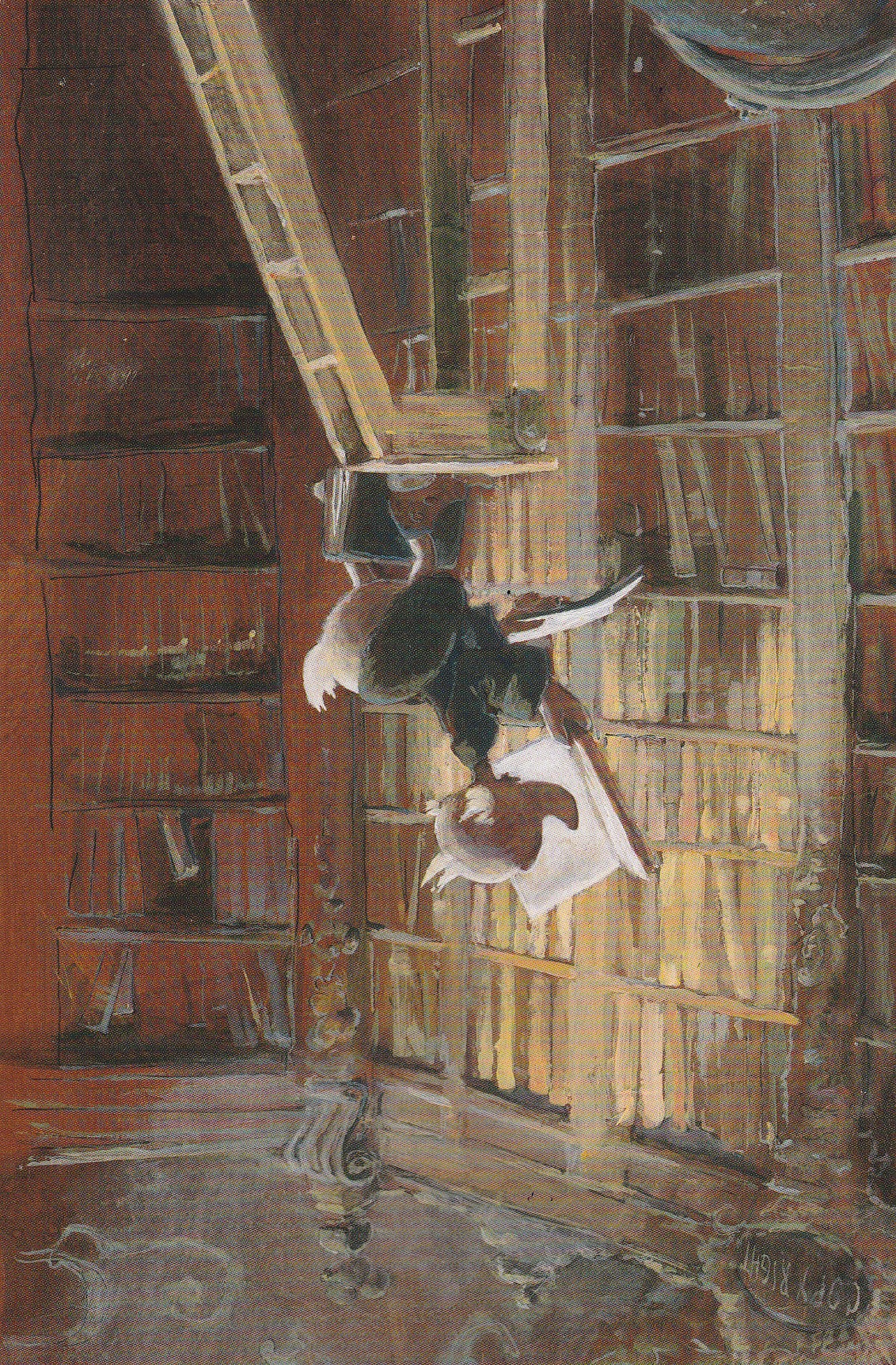 Книжный червь картина