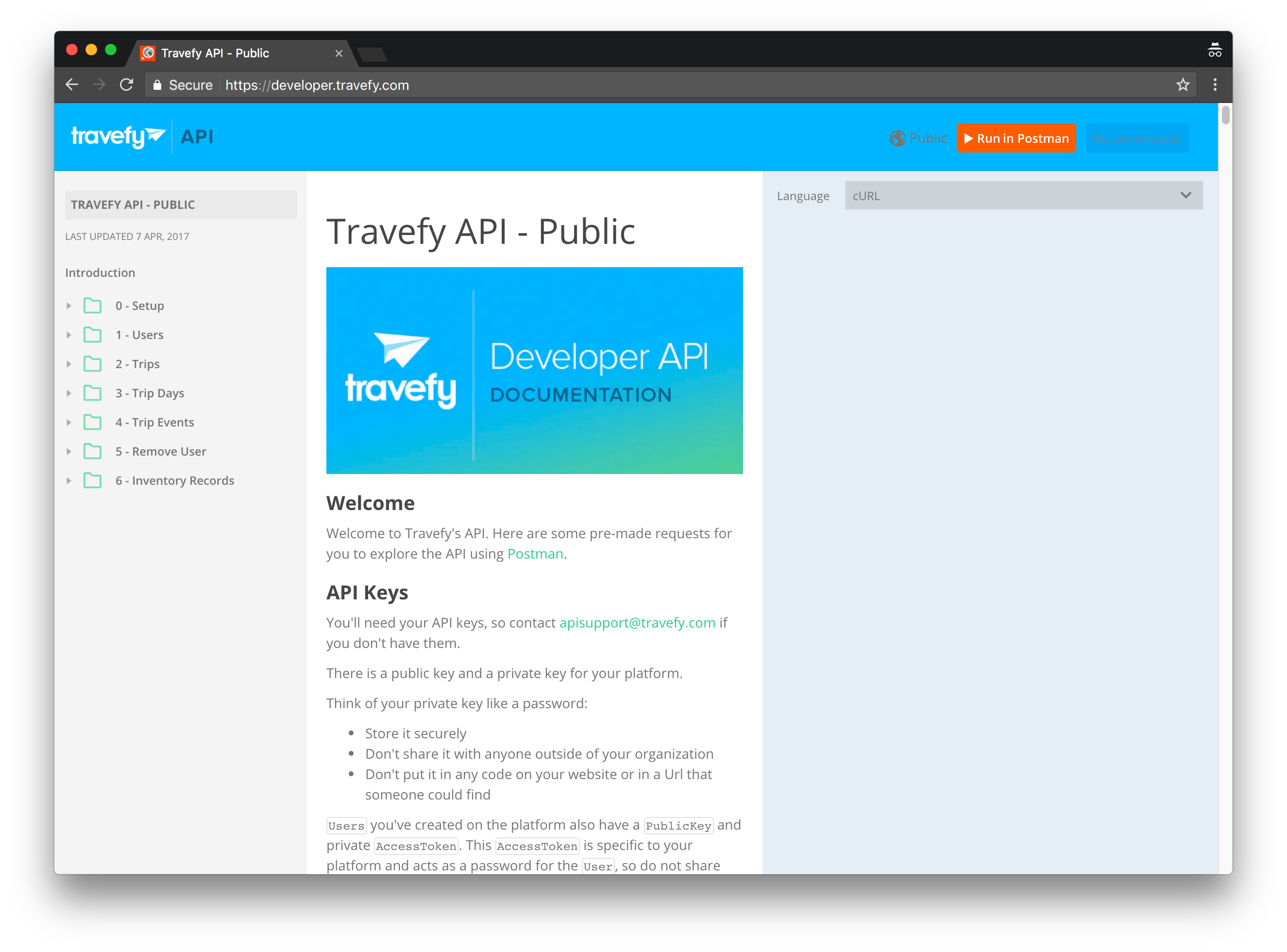 Public API Documentation Public API Documentation