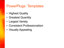 PowerPoint Template - Print Slide