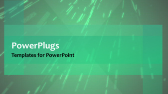  Presentation with abstract green - 3-d light green abstract background