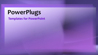  Presentation with points - A purple background with a number of bullet points - widescreen format