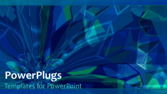  Presentation with video background - A short video of an abstract blue colored background - widescreen format